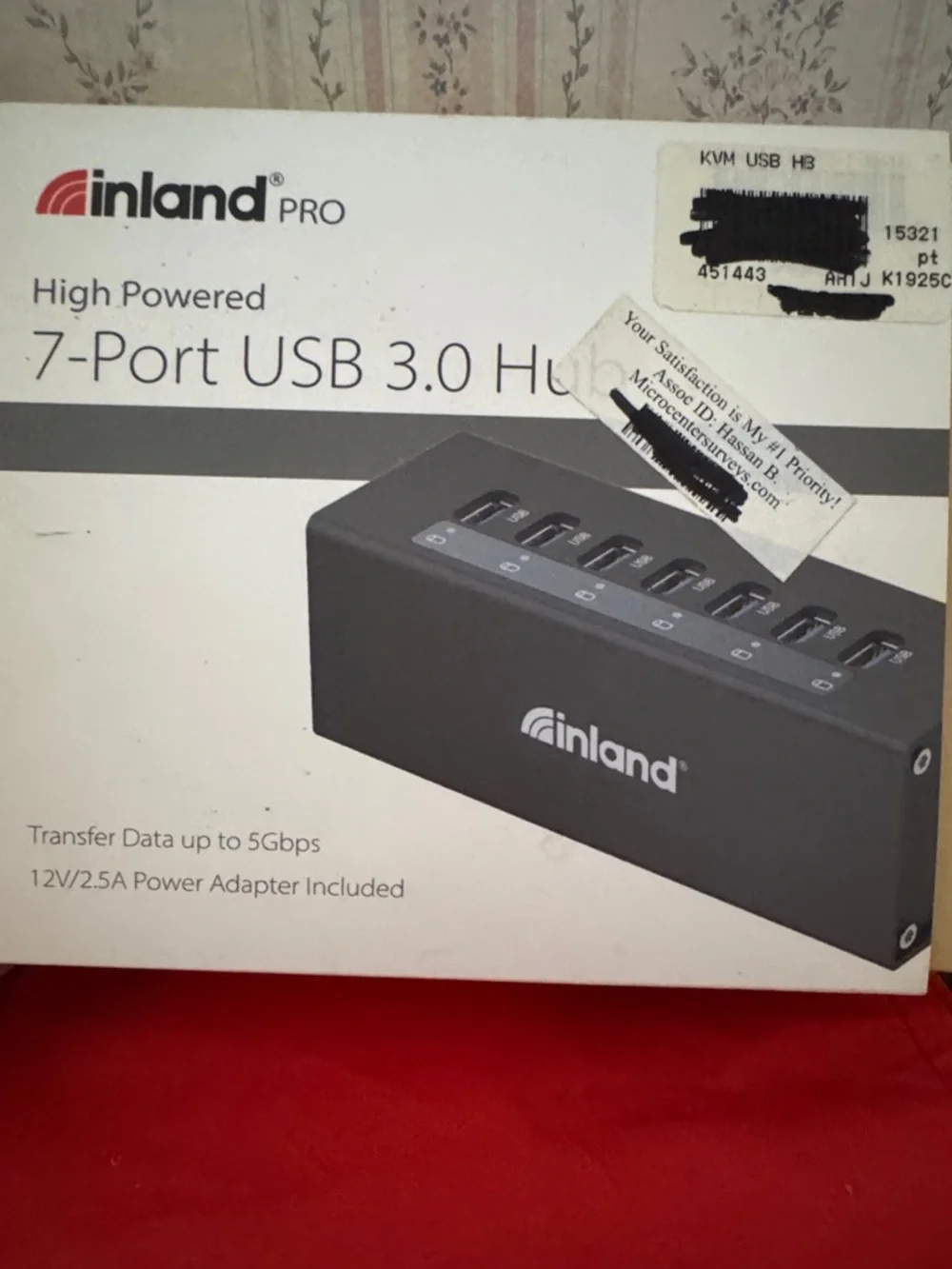 7-Port USB 3.0 Hub - Black